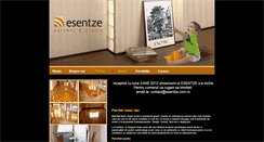 Desktop Screenshot of esentze.com.ro